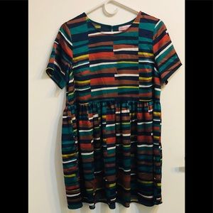 NORDSTROM Band of gypsies colorful striped dress